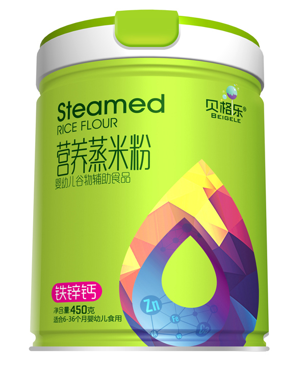 貝格樂營養(yǎng)蒸米粉-鐵鋅鈣 聽裝