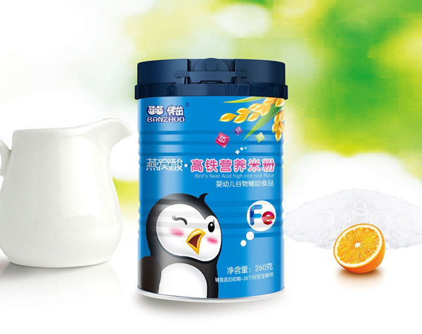 伴茁燕窩酸高鐵營養(yǎng)米粉