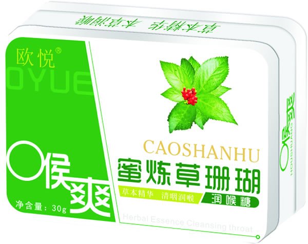 歐悅蜜煉草珊瑚潤喉糖