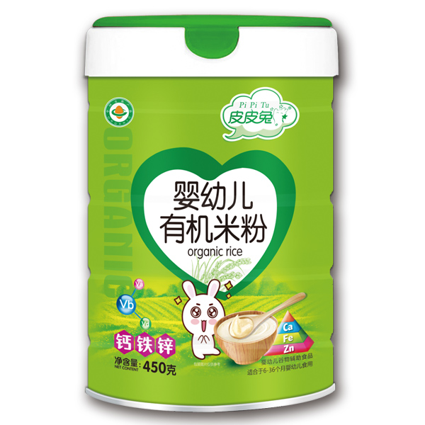 皮皮兔嬰幼兒有機米粉-鈣鐵鋅