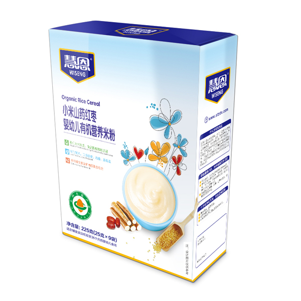 慧恩小米山藥紅棗嬰幼兒有機營養(yǎng)米粉225