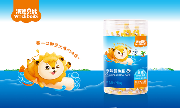沃迪貝比原味鱈魚腸210g