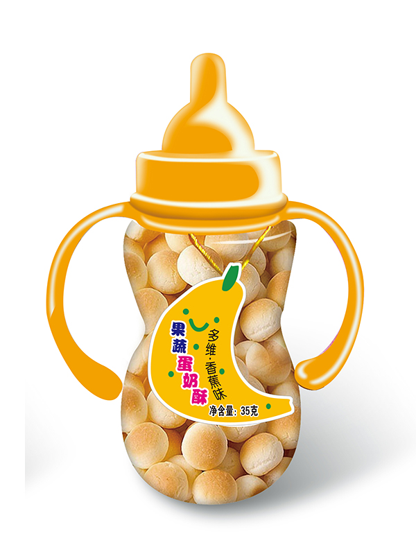 嘻嘻熊果蔬蛋奶酥(小奶瓶)-多維香蕉味