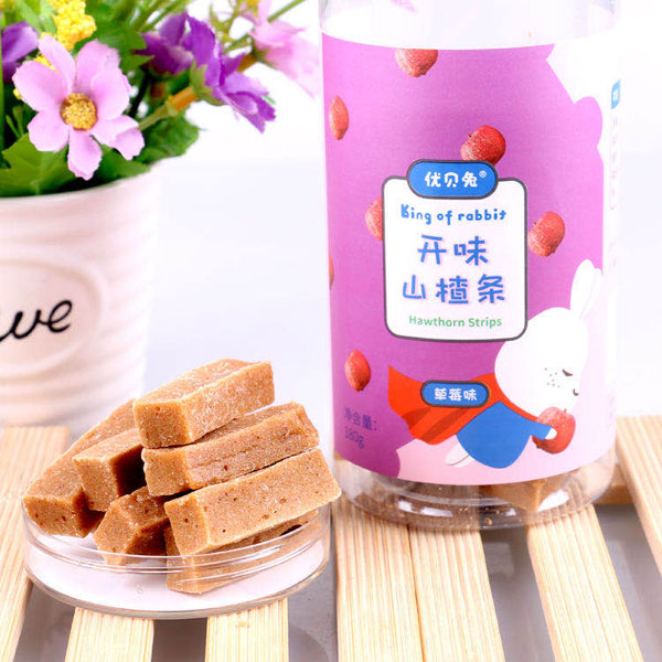 優(yōu)貝兔開(kāi)味山楂條-草莓味1