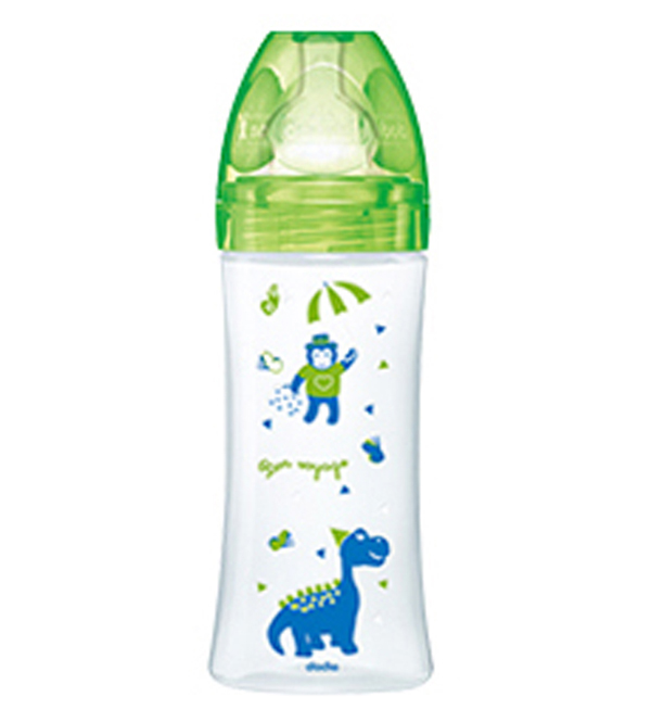 Dodie自然質感寬口徑PP奶瓶 330ml 綠色.jpg