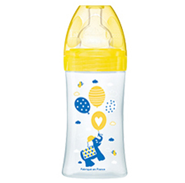 Dodie自然質(zhì)感寬口徑PP奶瓶 270ml 黃色.jpg