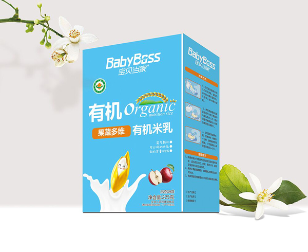 寶貝當(dāng)家有機(jī)米乳盒裝225克(果蔬多維)