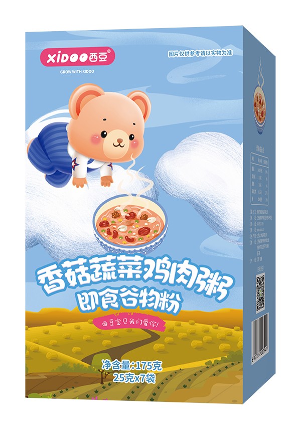 西豆 香菇蔬菜雞肉粥