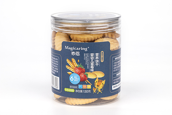 妙恩嬰幼兒草莓味營(yíng)養(yǎng)餅干 毛毛蟲造型