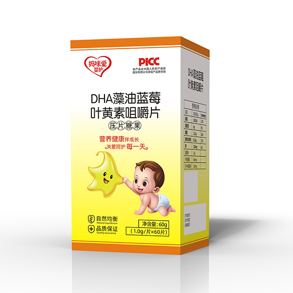 媽咪愛(ài)嬰護(hù)DHA藻油藍(lán)莓葉黃素咀嚼片