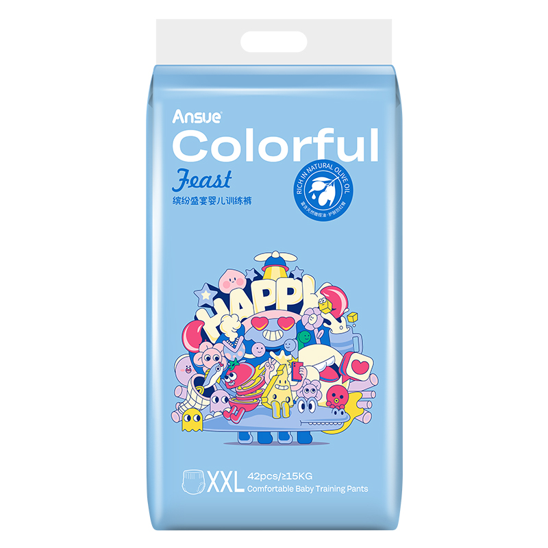 繽紛盛宴嬰兒訓練褲XXL