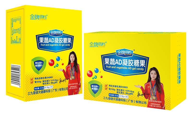 金牌搭檔果蔬AD凝膠糖果