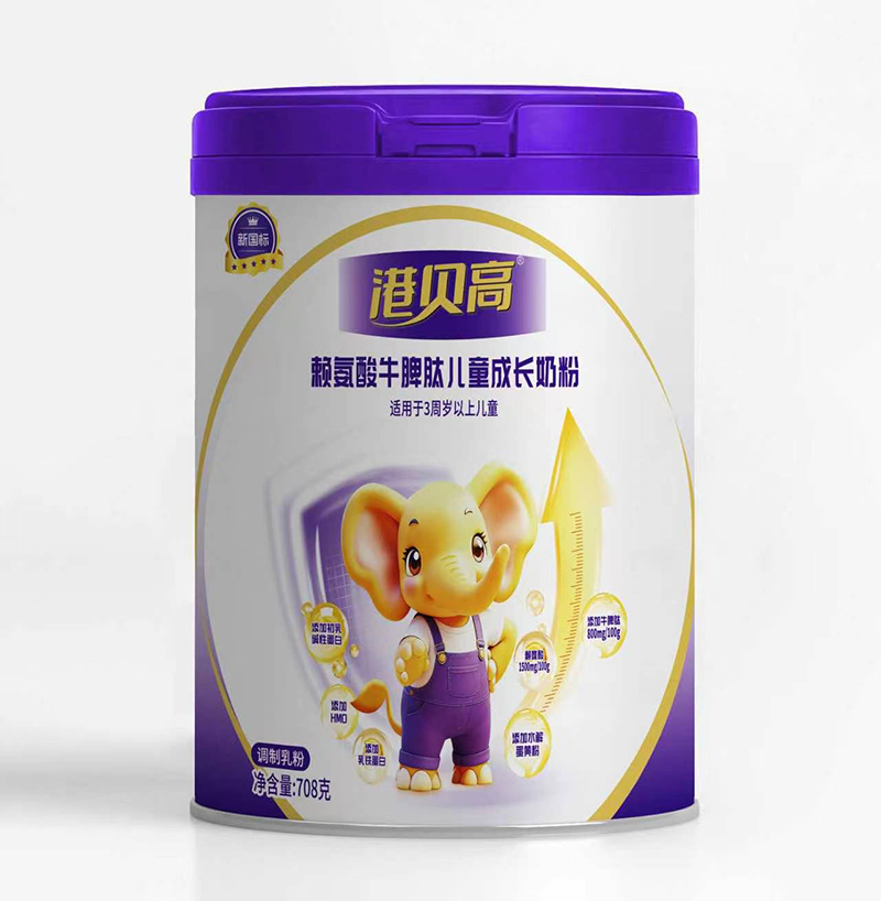 港貝高賴氨酸牛脾肽兒童成長奶粉