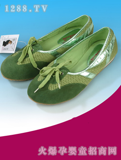 倩百合綠色yunf運(yùn)動鞋