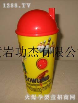 功杰3D黃色兒童水杯