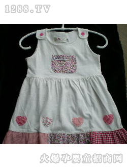 泰迪熊家族全棉連衣裙