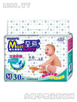 至愛透氣升級(jí)紙尿褲M30