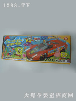 趣多多海綿寶寶警車(chē)玩具