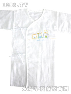 小伙伴紗布系帶長(zhǎng)和服