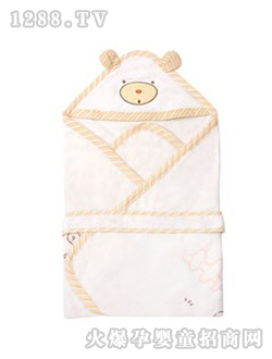 愛(ài)佳寶小伙伴多功能毛巾浴毯