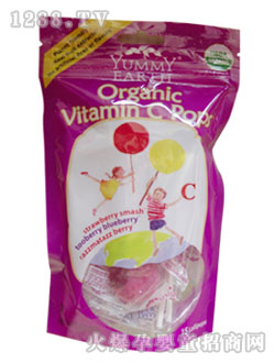 亞米有機果味維C棒棒糖