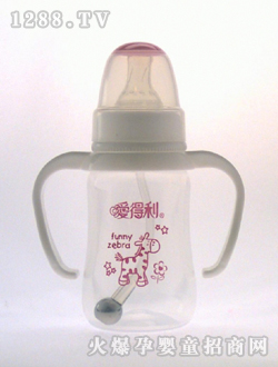 帶柄自動(dòng)PP奶瓶120mL紅驢