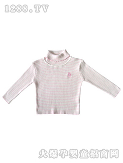 甜心小伙伴翻領毛線衫