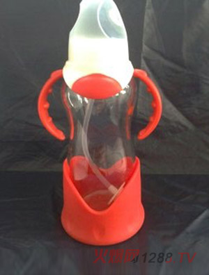 標(biāo)口晶鉆玻璃奶瓶