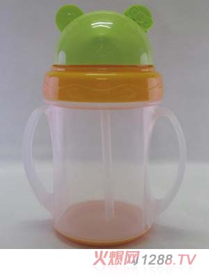 yinge寶240ML貓頭學飲杯