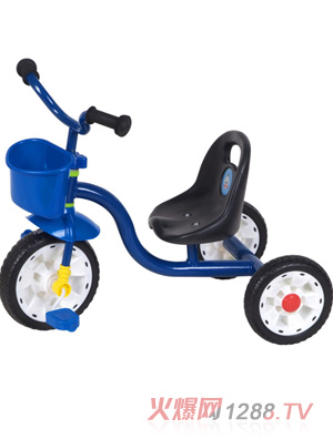 金六一藍(lán)色簡(jiǎn)易三輪童車
