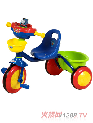 金六一彩輪三輪童車