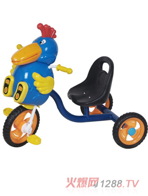 金六一可愛(ài)雞三輪童車