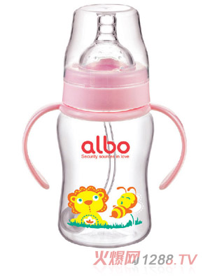 愛(ài)樂(lè)寶PP自動(dòng)奶瓶200ml粉色