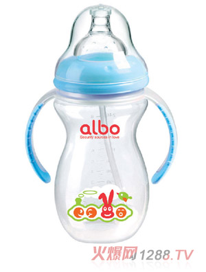愛(ài)樂(lè)寶PP葫蘆自動(dòng)奶瓶270ml藍(lán)色