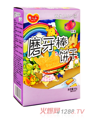 yinge樂普通磨牙棒草莓為80g