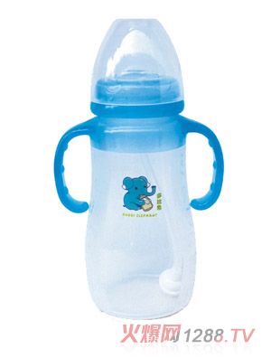 多比象帶柄yinge自動(dòng)奶瓶藍(lán)色