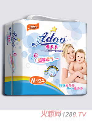 愛多多超薄透氣yinge紙尿褲M碼24片