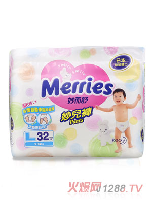 臺灣花王妙而舒紙尿褲L碼32片
