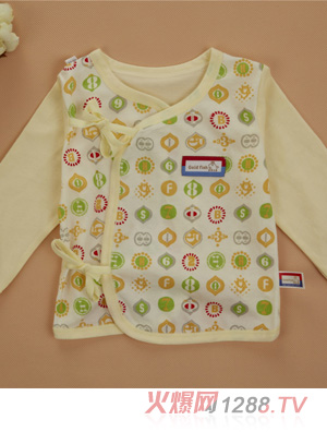 金色小魚純棉素色單面數字半背合同衫