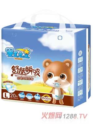嬰王之星舒膚瞬吸紙尿褲L