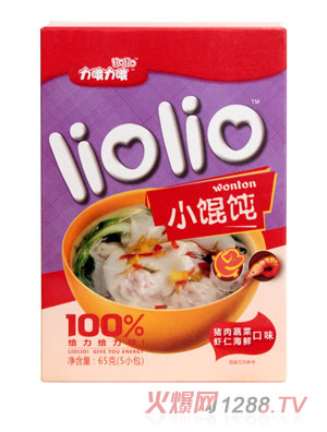 力哦力哦豬肉蔬菜+蝦仁海鮮小餛飩