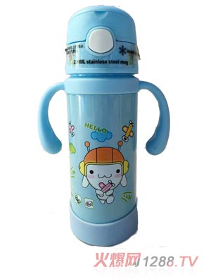 好樂嬰淡藍色水杯