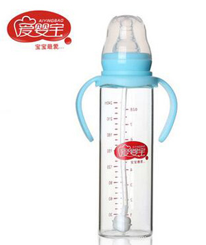 愛嬰寶標口徑晶鉆玻璃奶瓶240ml