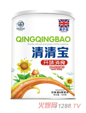 英貝臣開(kāi)味消食清清寶380g