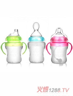 母愛新生yinge進口硅膠奶瓶