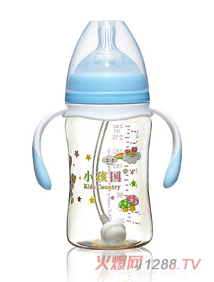 С��������ֱ���Ԅ�(d��ng)PPSU��ȫ��ƿ�{(l��n)ɫ240ML