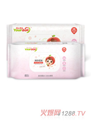 優(yōu)兒得樂yinge手口濕巾（80片）