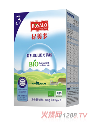 祿美多有機(jī)youe配方奶粉3段