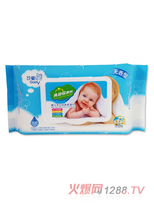 永潤可愛貝貝yinge手口潔膚濕巾（藍(lán)）70片