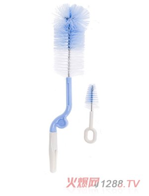 貝多愛不銹鋼尼龍旋轉(zhuǎn)奶瓶刷